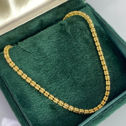 Cadena Italy Punto Cuadrado Oro amarillo 18k +3 / 18,77 Gr / 2,9 mm / 60 Cm *