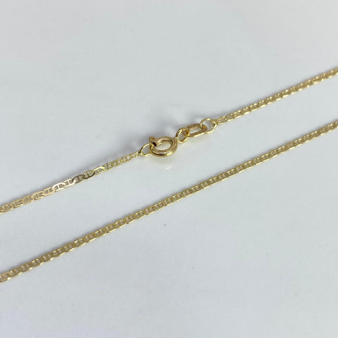 Cadena Italy Plana Escalera Oro amarillo 18k 1,23 Gr / 1 mm / 40 Cm