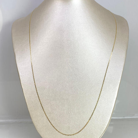 Cadena Italy Plana Escalera Oro amarillo 18k 1,83 Gr / 1 mm / 60 Cm