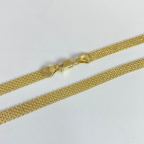 Cadena Italy China Diamantada Oro amarillo 18k +1 / 12,84 Gr / 5,6 mm / 60 Cm