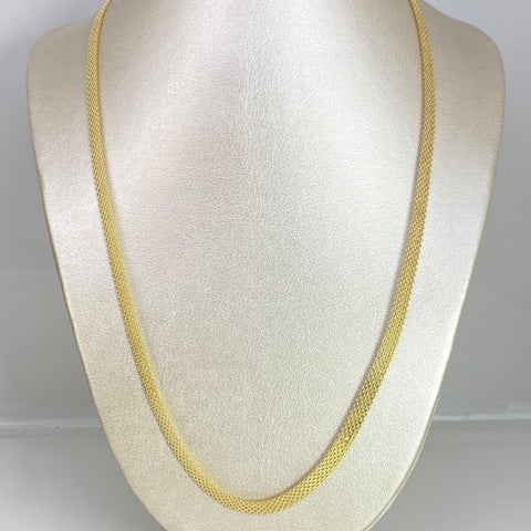 Cadena Italy China Diamantada Oro amarillo 18k +1 / 12,79 Gr / 5,4 mm / 60 Cm *