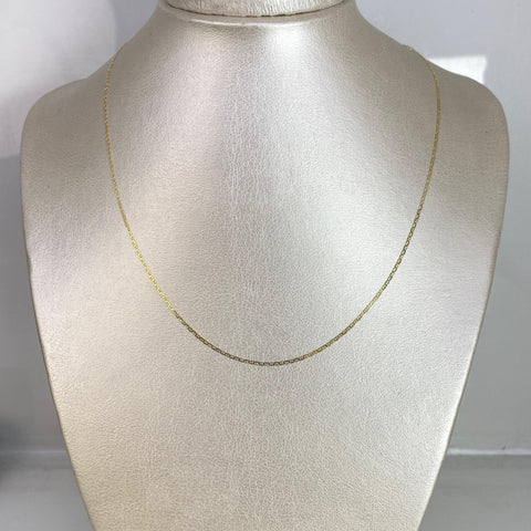 Cadena Italy Plana Escalera Oro amarillo 18k 1,34 Gr / 1 mm / 45 Cm