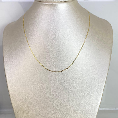 Cadena Italy Plana Escalera Oro amarillo 18k 1,23 Gr / 1 mm / 40 Cm *