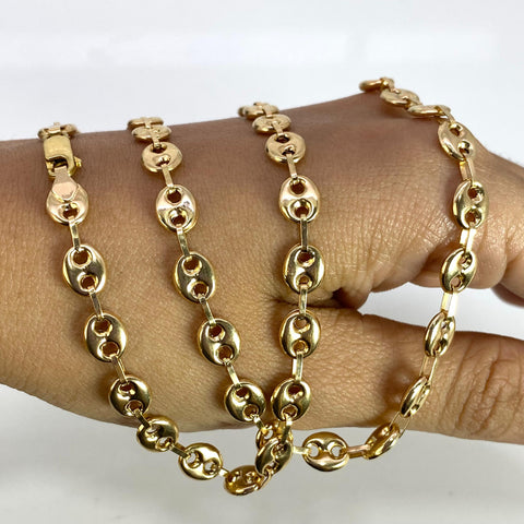 Cadena GC Eslabón Marino Oro amarillo 18k 13,76 Gr / 6,3 mm / 60 Cm *