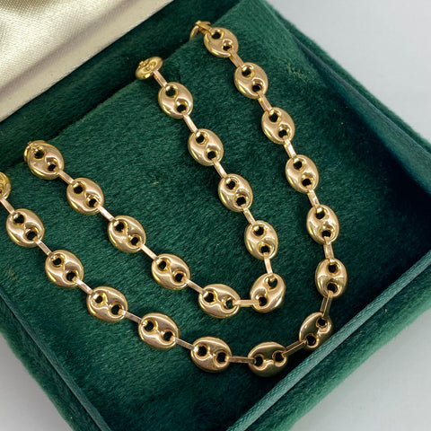 Cadena GC Eslabón Marino Oro amarillo 18k 13,76 Gr / 6,3 mm / 60 Cm *