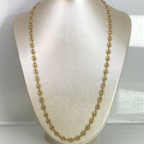 Cadena GC Eslabón Marino Oro amarillo 18k 13,76 Gr / 6,3 mm / 60 Cm *