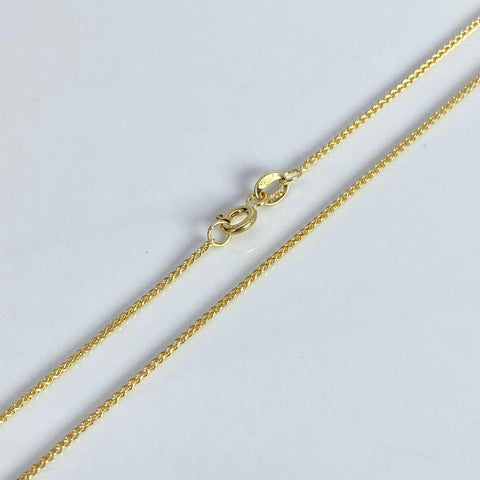 Cadena Italy Mini Franco Oro amarillo 18k 2,52 Gr / 1 mm / 50 Cm *