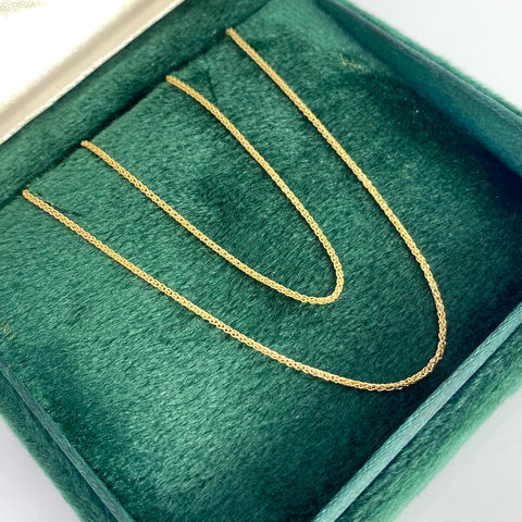 Cadena Italy Mini Franco Oro amarillo 18k 2,35 Gr / 1 mm / 45 Cm *