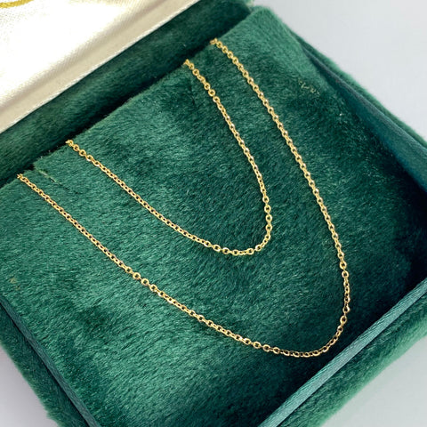 Cadena Italy Aro Seguido Oro amarillo 18k 1,75 Gr / 1 mm / 50 Cm *