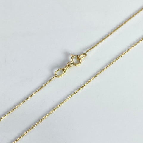 Cadena Italy Mini Aro Seguido Oro amarillo 18k 1,19 Gr / 0,6 mm / 50 Cm