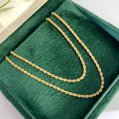 Cadena Italy Lazo Oro amarillo 18k +1 / 1,69 Gr / 1,5 mm / 45 Cm *