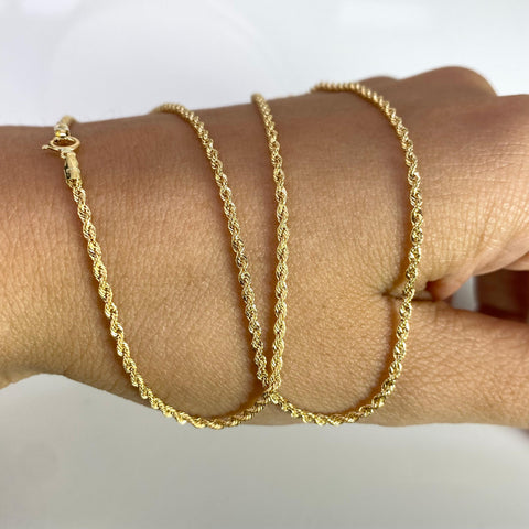 Cadena Italy Lazo Oro amarillo 18k +1 / 1,69 Gr / 1,5 mm / 45 Cm *