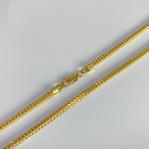 Cadena Italy Franco Oro amarillo 18k +2 / 8,37 Gr / 2,1 mm / 60 Cm *