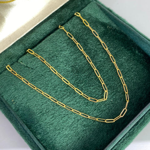 Cadena Italy Cajón Oro amarillo 18k / 1,38 Gr / 1,5 mm / 45 Cm *