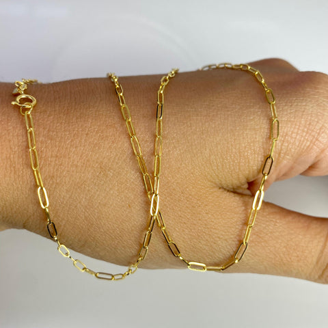 Cadena Italy Cajón Oro amarillo 18k / 1,38 Gr / 1,5 mm / 45 Cm *