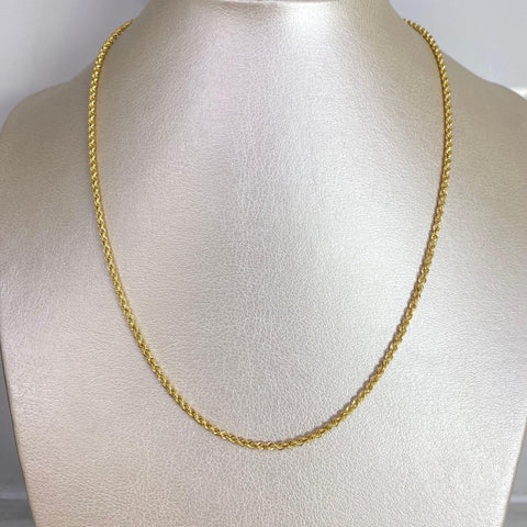 Cadena Italy Lazo Oro amarillo 18k +1 / 2,86 Gr / 2 mm / 45 Cm *
