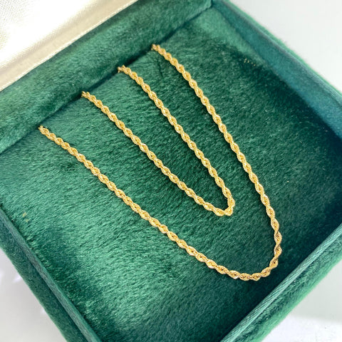 Cadena Italy Lazo Oro amarillo 18k +1 / 1,37 Gr / 1,5 mm / 45 Cm †