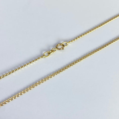 Cadena Italy Mini Cubana Oro amarillo 18k 1,21 Gr / 1 mm / 50 Cm *