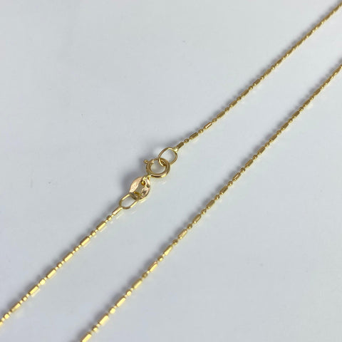 Cadena Italy Palito Bolita Oro amarillo 18k 1,47 Gr / 0,5 mm / 45 Cm *