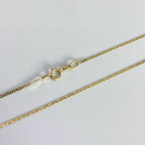 Cadena Italy Plana Escalera Oro amarillo 18k 1,53 Gr / 0,9 mm / 50 Cm *
