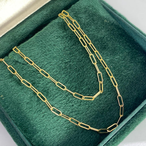 Cadena Italy Cajón Oro amarillo 18k 4,72 Gr / 2 mm / 60 Cm
