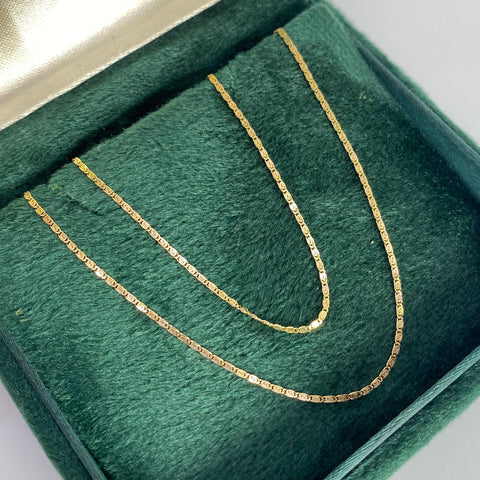 Cadena Italy Plana Redonda Oro amarillo 18k 1,94 Gr / 0,8 mm / 45 Cm *