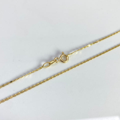 Cadena Italy Plana Redonda Oro amarillo 18k 1,94 Gr / 0,8 mm / 45 Cm *