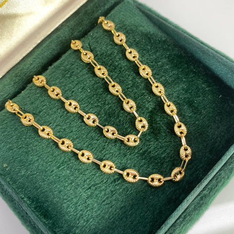 Cadena GC Diamantada Oro amarillo 18k 7,74 Gr / 3,9 mm / 60 Cm