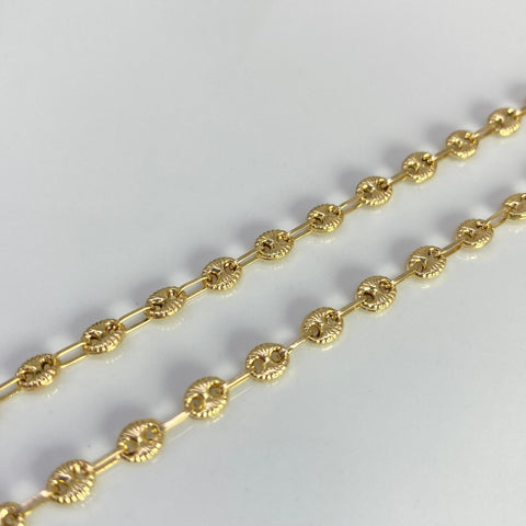 Cadena GC Diamantado Oro amarillo 18k 7,65 Gr / 3,8 mm / 60 Cm *