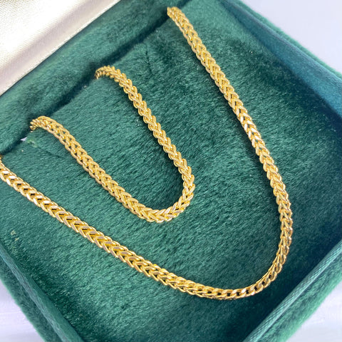 Cadena Italy Franco Oro amarillo 18k +2 / 6,58 Gr / 2,2 mm / 50 Cm *