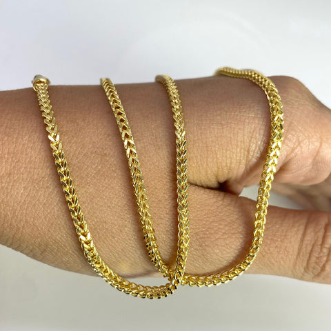 Cadena Italy Franco Oro amarillo 18k +2 / 6,58 Gr / 2,2 mm / 50 Cm *