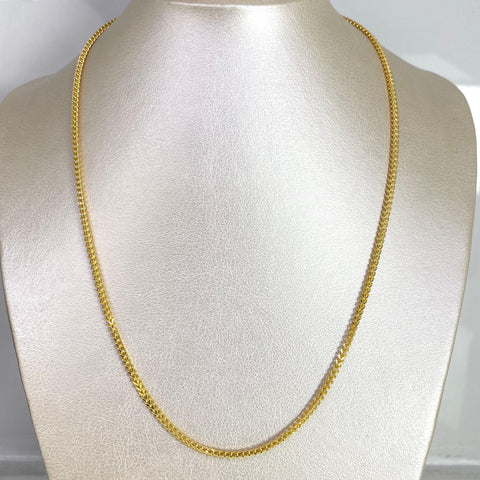 Cadena Italy Franco Oro amarillo 18k +2 / 6,58 Gr / 2,2 mm / 50 Cm *