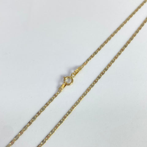 Cadena Italy Plana Oro amarillo 18k 1,38 Gr / 1,1 mm / 45 Cm *