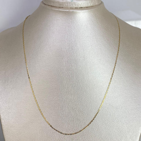 Cadena Italy Plana Oro amarillo 18k 1,38 Gr / 1,1 mm / 45 Cm *