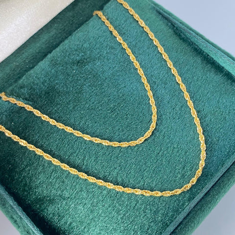 Cadena Italy Mini Lazo Oro amarillo 18k +1 / 1,32 Gr / 1,2 mm / 50 Cm *