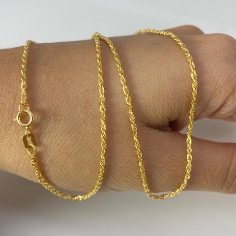 Cadena Italy Mini Lazo Oro amarillo 18k +1 / 1,34 Gr / 1,2 mm / 50 Cm *
