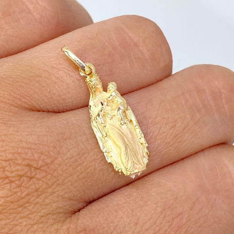 Dije Virgen Maria Auxiliadora Oro amarillo 18k 2,33 Gr / 2,8 Cm
