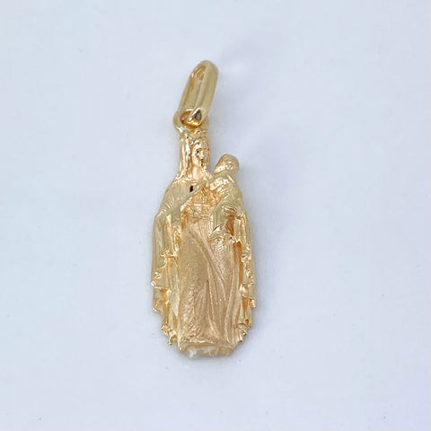 Dije Virgen Maria Auxiliadora Oro amarillo 18k 2,33 Gr / 2,8 Cm