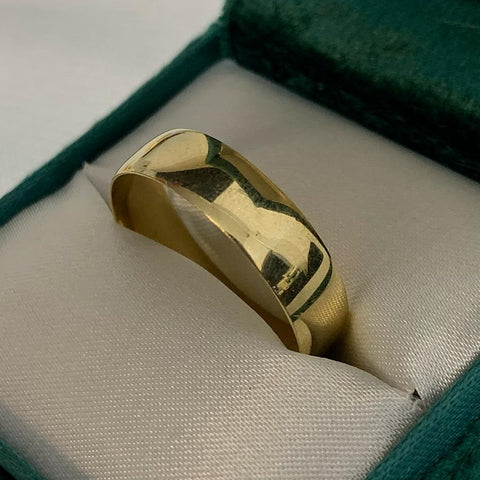 Anillo Argolla Lisa Oro amarillo 18k / Talla 11 1/2 / 3,16 Gr