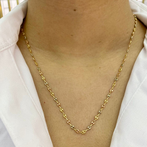 Cadena GC Tres oros 18k 4,82 Gr / 3 mm / 51 Cm *