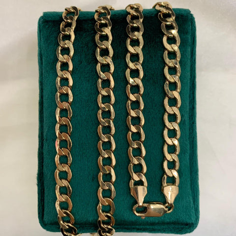 Cadena Cubana Oro Amarillo 18k 60cm 21,16gr