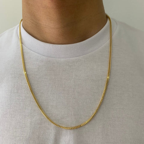 Cadena Franco +1 Italy Oro Amarillo 18k /9,08 Gr 2,55 mm/ 60 Cm*