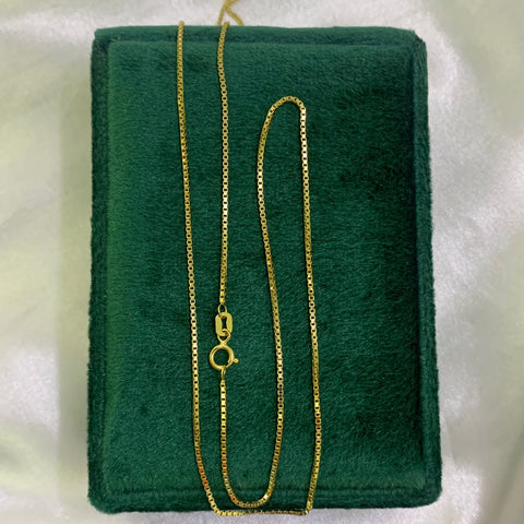 Cadena Veneciana Italy 18k Oro Amarillo /1,9 Gr 0,9 mm/ 50 Cm *