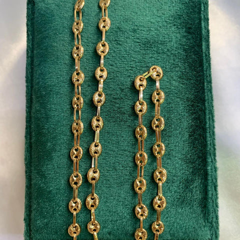 Cadena GC Diamantado Oro Amarillo 18k /10.33 Gr / 55 Cm.