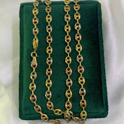 Cadena GC 18k Tres Oros / 12,15 Gr 5 mm/ 65 Cm *