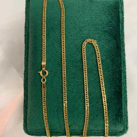 Cadena Cubana Italy Oro Amarillo 18k /3,6 Gr 2 mm/ 60 Cm