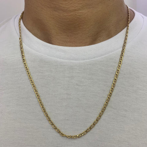 Cadena Escalera Italy Oro Amarillo 18k /7,04 Gr 3,07 mm/ 60 Cm*